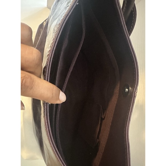 Peca & Pack Collection Purple Leather Shoulderbag - Picture 5 of 12